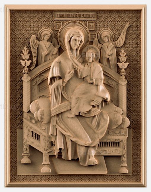 stl model is the Icon of the mother of God "vsetsaritsa"