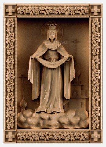 stl model is the Icon of the Holy virgin 