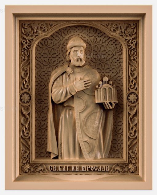 stl model is the Icon of St. Prince Yaroslav