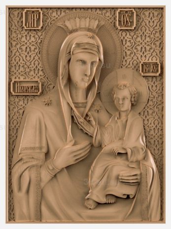 stl model is the Icon of the Image of Iveron mother of God