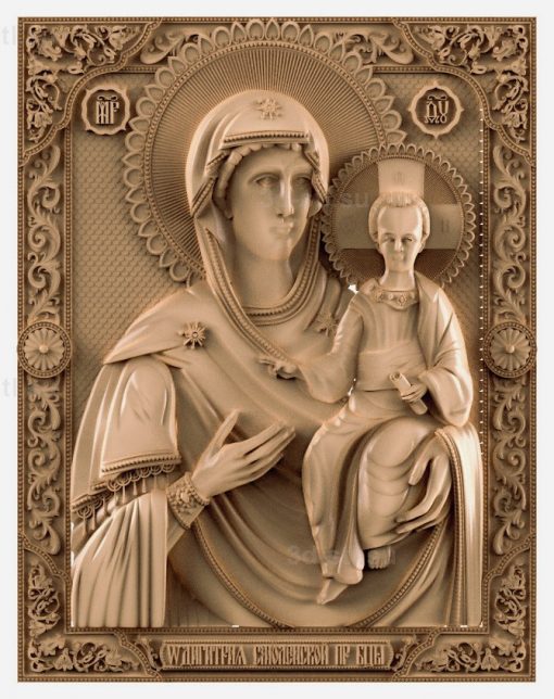 stl model is the Icon of the Hodegetria — Smolensk icon of the Mother of God