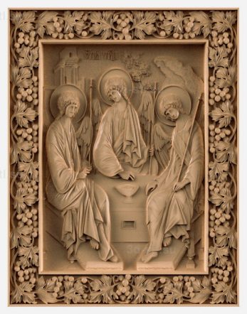 stl model-Icon of St. The Rublev Trinity 