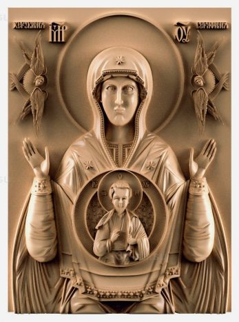 stl model is the Icon of the mother of God 