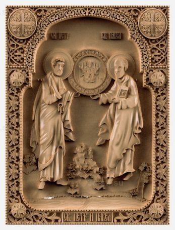 stl model-Icon of St. Peter and Paul
