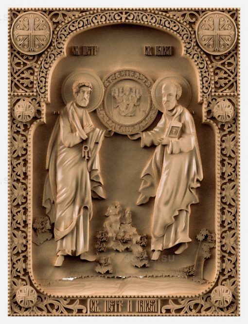 stl model-Icon of St. Peter and Paul