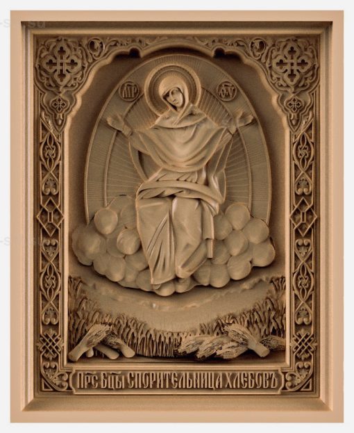 stl model is the Icon of the mother of God "sporitelnitsa bread"