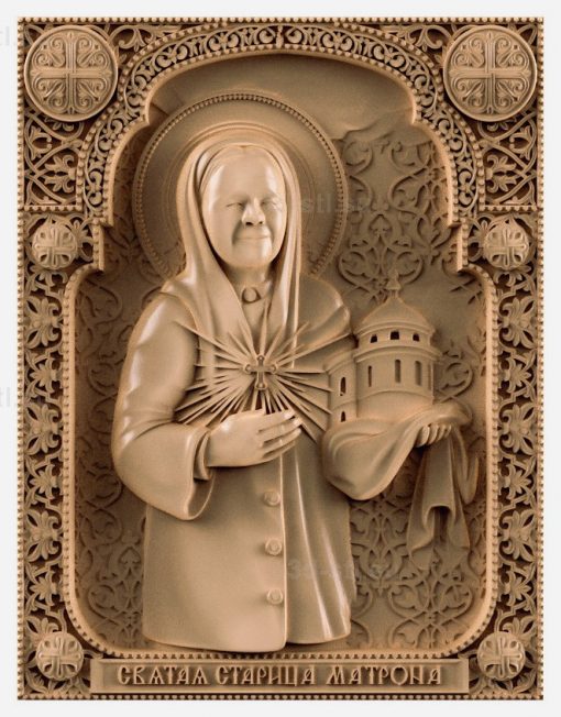 stl model is the Icon of St. Matrona Of Moscow