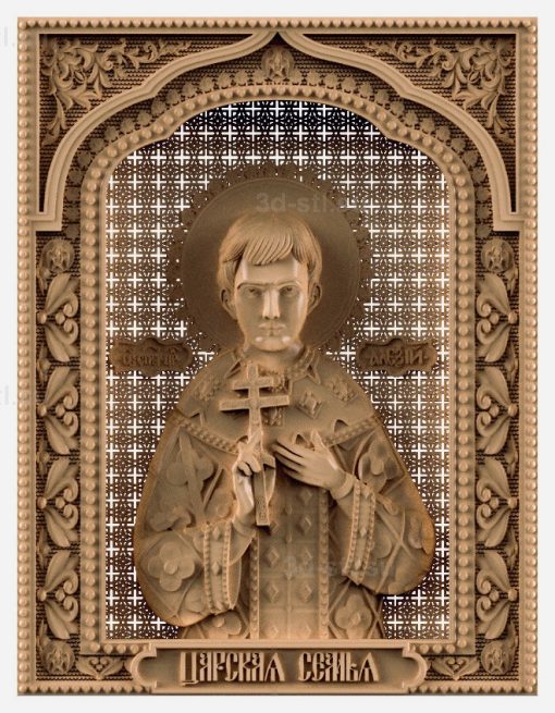 stl model-Icon of St. Tsarevich Alexei