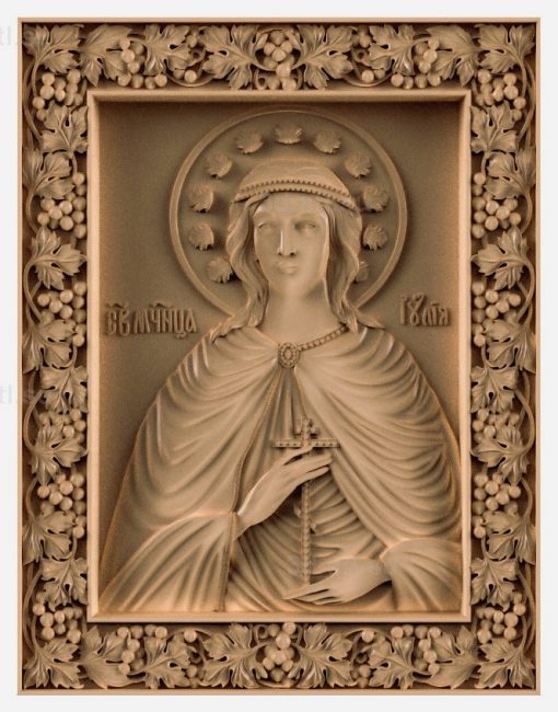 stl model-Icon of St. Julia of Ancyra Corinthian