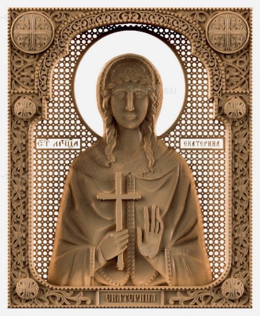 stl model-Icon of St. Ekaterina