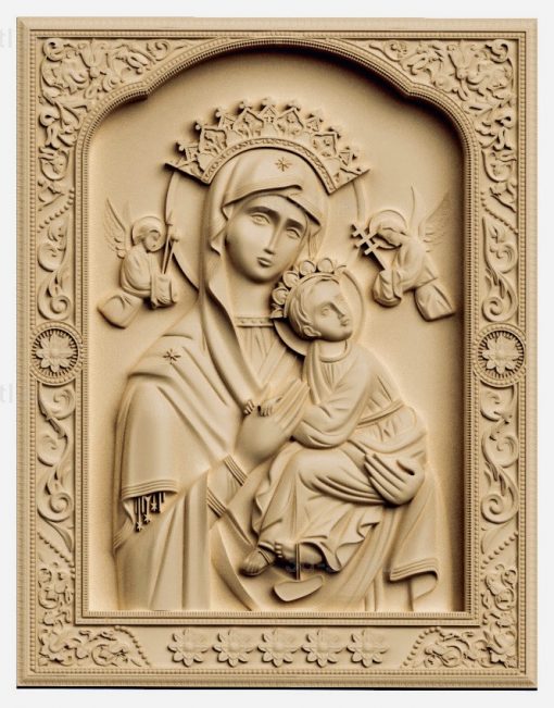 stl model-Icon "Passionate" icon of the Mother of God