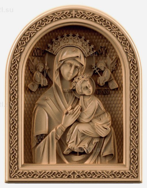 stl model is the Icon of "Passionate" icon of the Mother of God