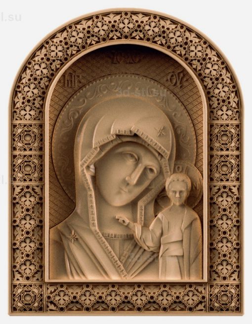 stl model is the Icon of the mother of God "Kazanskaya"