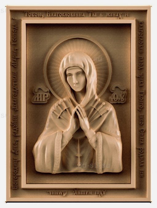 stl model is the Icon of the mother of God "seven arrows"