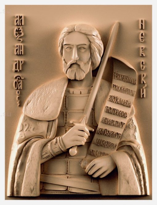 stl model-Icon of St. Alexander Nevsky