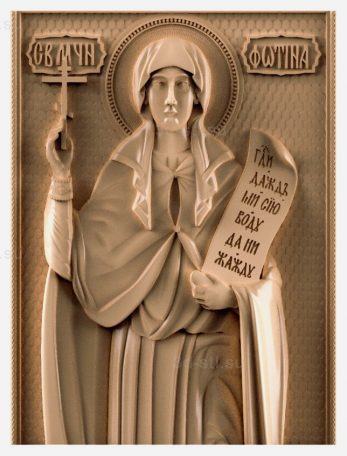 stl model-Icon of St. Fotina