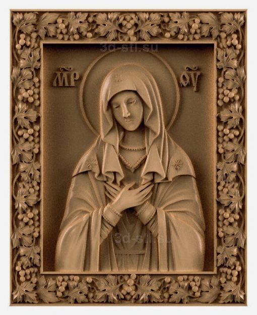 stl model-Icon of the Mother of God "Tenderness"