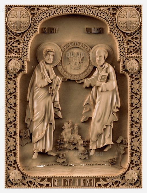 stl model-Icon of St. Paul and Peter