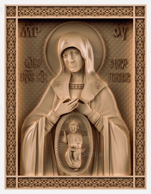 stl model-Icon of the Mother of God "Helper in Childbirth"