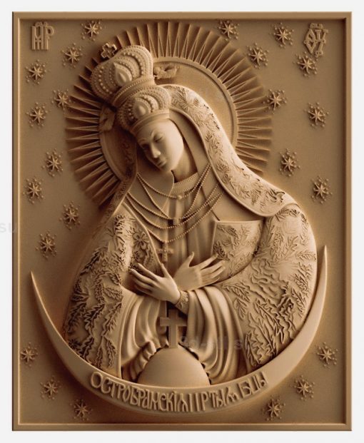 stl model is the Icon of the mother of God "of God of mercy"