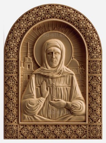 stl model-Icon of St. Matrona Moscow