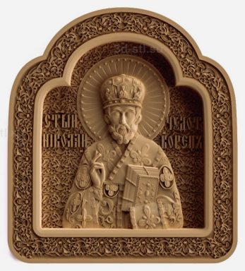 stl model-Icon of St. Nicholas the Wonderworker