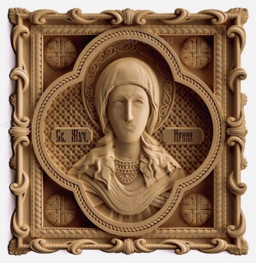 stl model-Icon of St. Irina