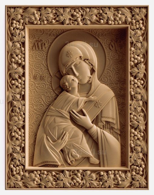 stl model-Icon of the Mother of God "Vladimirskaya"