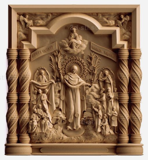 stl model-Icon of the Mother of God "Joy of All the Sorrowing"
