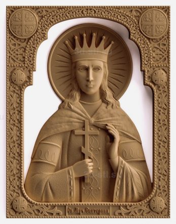 stl model-Icon of St. Catherine