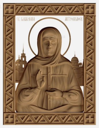 stl model-Icon of St. Matrona of Moscow