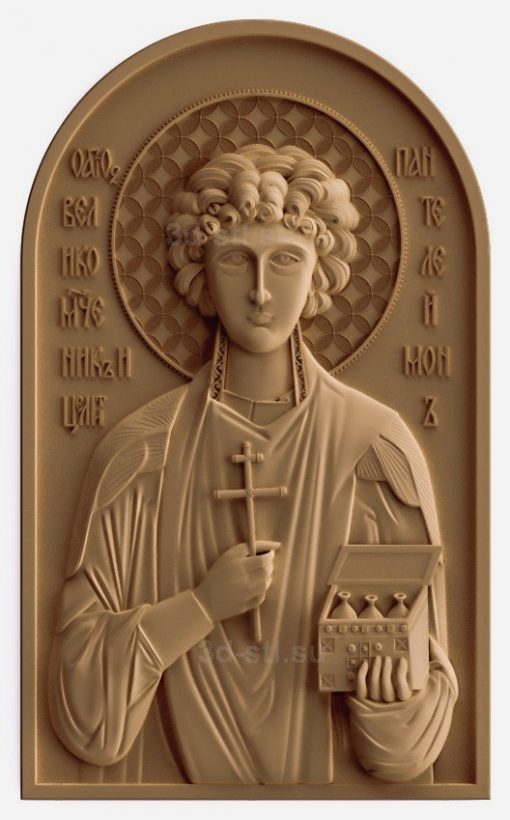 stl model-Icon of St. Sergius of Radonezh Panteleimon