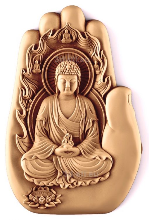 stl model Panno Buddha in the palm of your hand