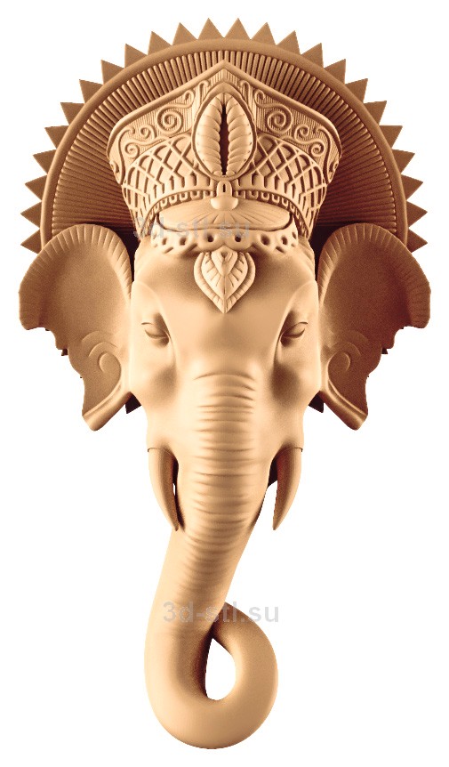 stl model Panno Golova Indian elephant