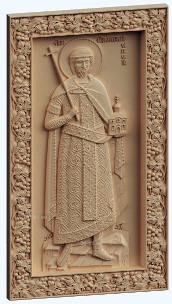 stl model-icon of St. Prince Vladislav of Serbia