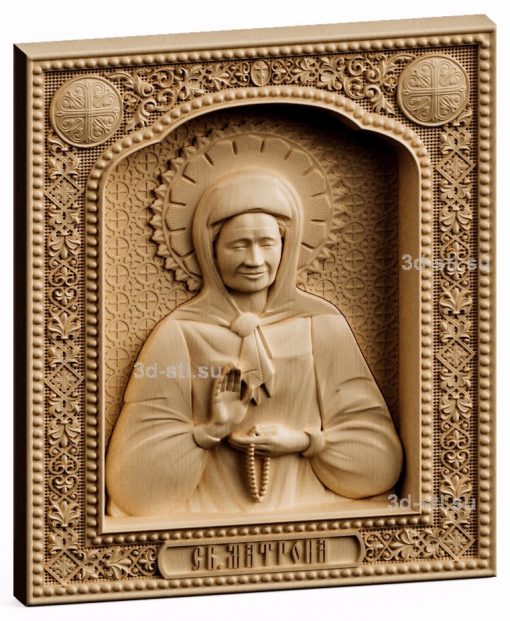 3d stl model - icon of St. Matrona of Moscow