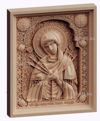 3d stl model icon-image of the Virgin Softening of evil hearts