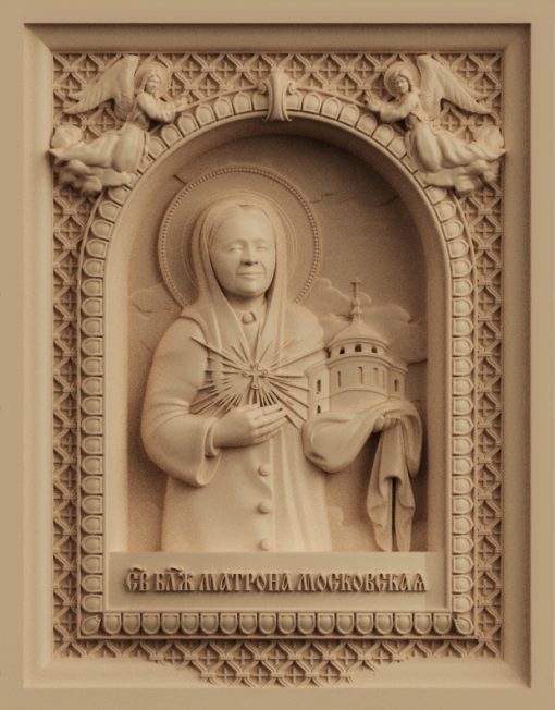 stl model-icon of the Blessed Matron of Moscow
