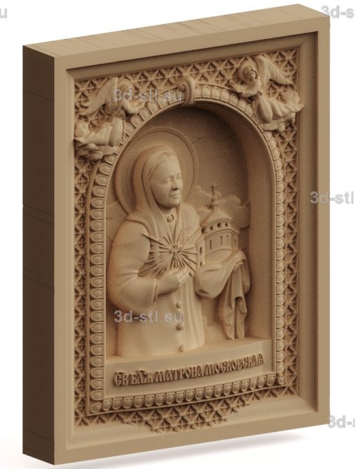 stl model-icon of the Blessed Matron of Moscow
