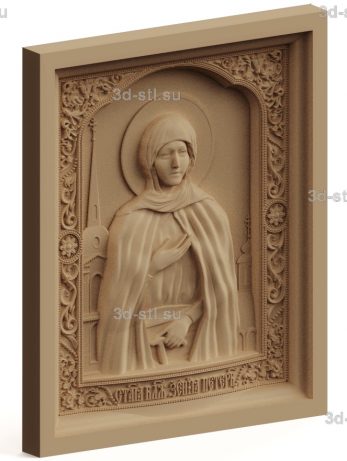 stl model-icon of St. Xenia of St. Petersburg