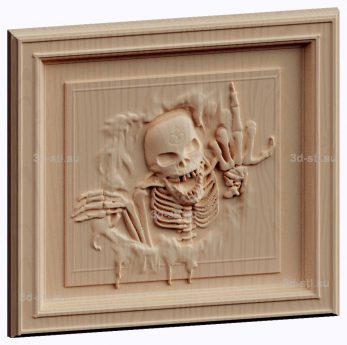 3d stl model-Skeleton panel