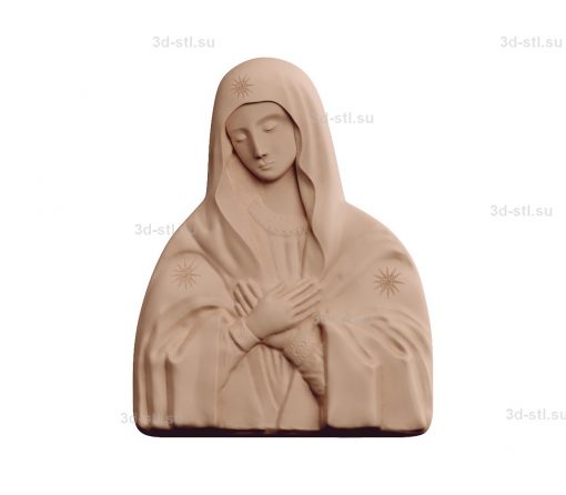 of the stl model-Image of the Mother of God "Tenderness"