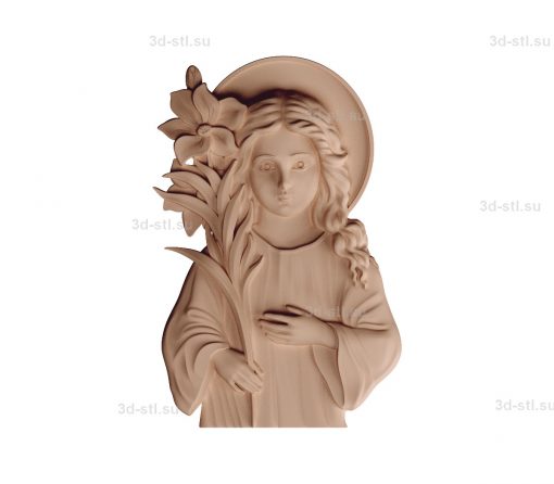 stl model-Image of the Mother of God "triletstvuyuschaya"