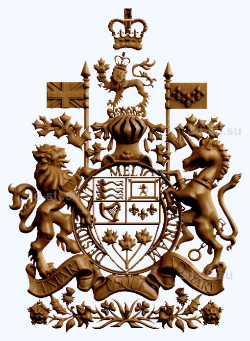 stl model - the coat of Arms of Canada