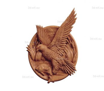 stl model Plate of the hawk