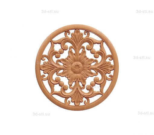 stl model of decorative Plate № 001