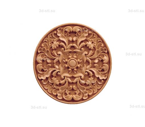 stl model of decorative Plate № 013