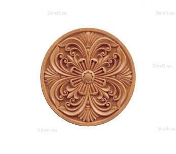 stl model of decorative Plate № 016