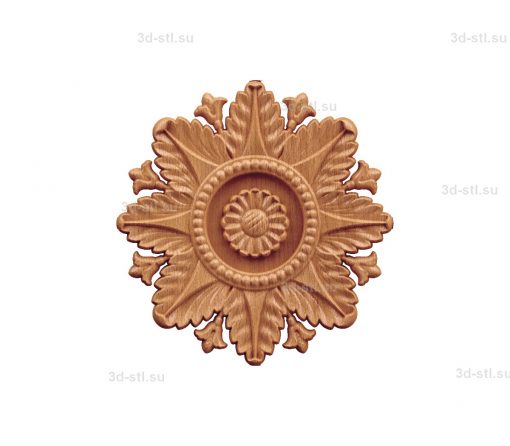 stl model of decorative Plate № 018