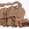 3d STL model-steam locomotive bas-relief № 082